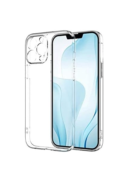 14 Pro Kılıf Şeffaf Kamera Korumalı Silikon