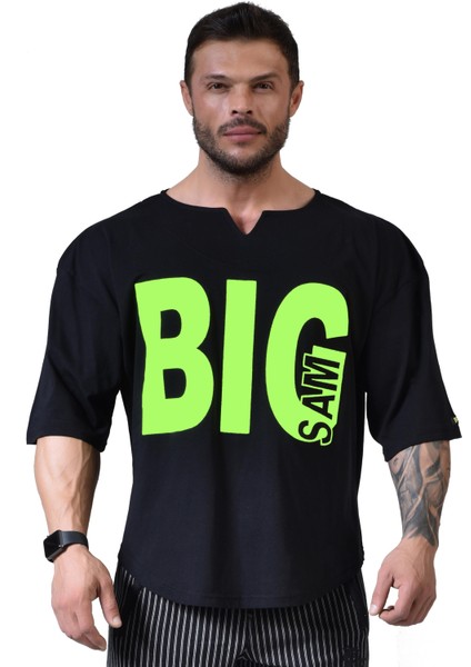 Oversize Rag Top Vücut Geliştirme T-Shirt Big Sam 3191
