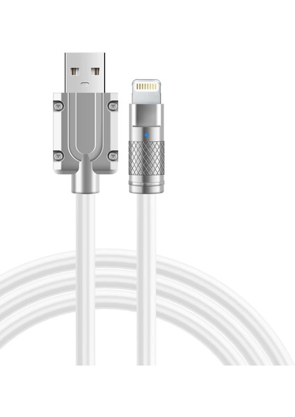 BN58 iPhone Uyumlu 120W Watt 6A Süper Hızlı Şarj Data Kablosu 1 Metre Ios Kablo (Beyaz)