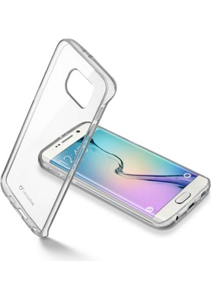 Line CLEARDUOGALS6ET Kılıfı Samsung Galaxy S6 Edge Için Açık