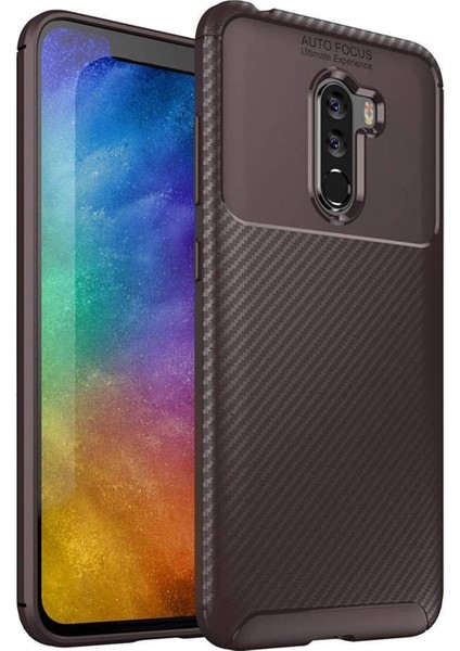 Xiaomi Pocophone F1 Için Kılıf Legion Series Kahverengi [pocophone F1 ile Uyumlu Kılıf - Kahverengi]