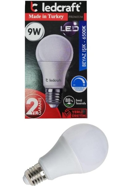 Beyaz LED Ampul E27 Normal Duylu