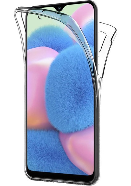Samsung Galaxy A30S Için Kılıf 6 Tarafı Tam Full Koruma 360 Clear Soft Şeffaf [galaxy A30S ile Uyumlu Kılıf - Şeffaf]