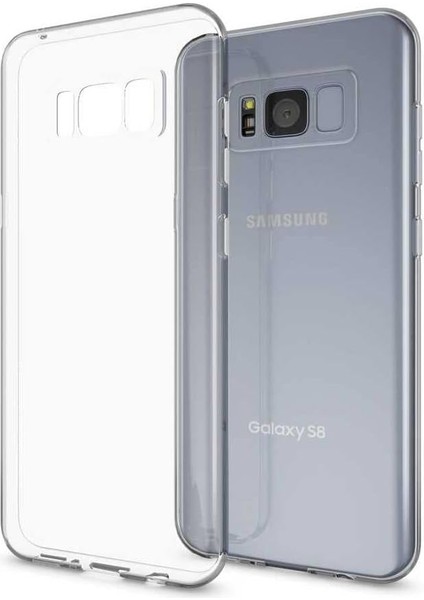 Galaxy S8 Plus Uyumlu Şeffaf Süper Silikon Kılıf