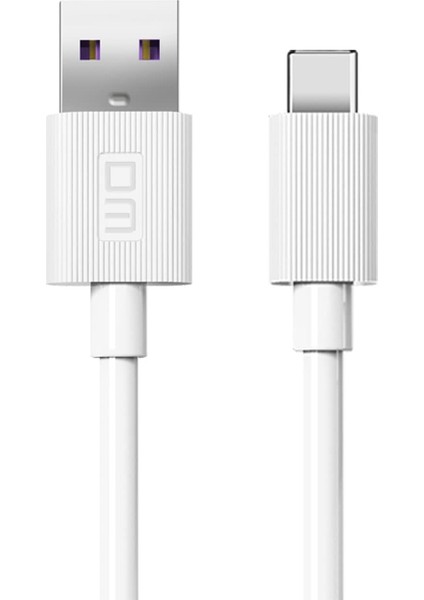 SL015 USB To Type-C 5A Hızlı Şarj ve Data Kablosu Beyaz 1 Metre