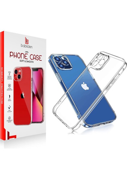 Apple Iphone 13 Pro Max Kamera Korumalı Şeffaf Silikon Kılıf