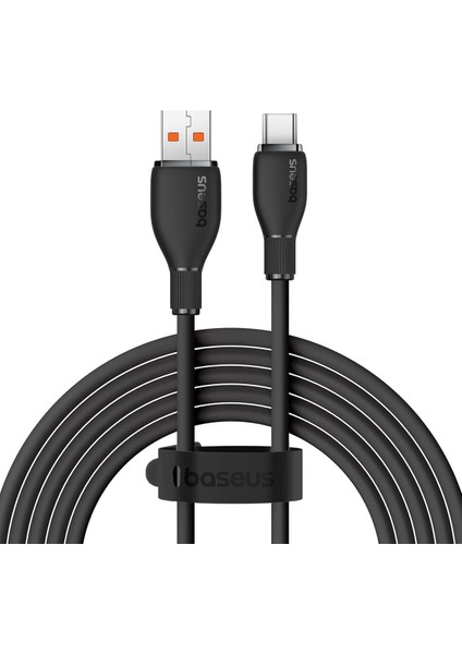 Pudding Hızlı Şarj Özellikli Type-C Kablo 100W, 1.2 Metre, Siyah