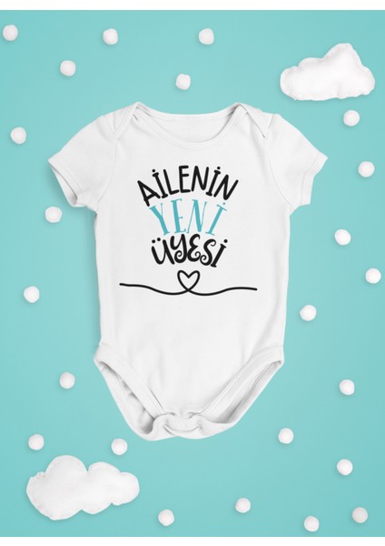 Ailenin Yeni Üyesi Bebek Body Kısa Kollu Badi Çıtçıtlı Zıbın Organik %100 Pamuk fiyatları