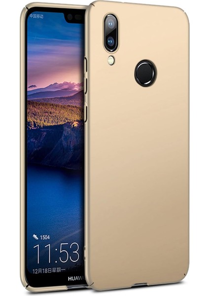 Huawei P20 Lite Için Kılıf Premium Slim Gold
