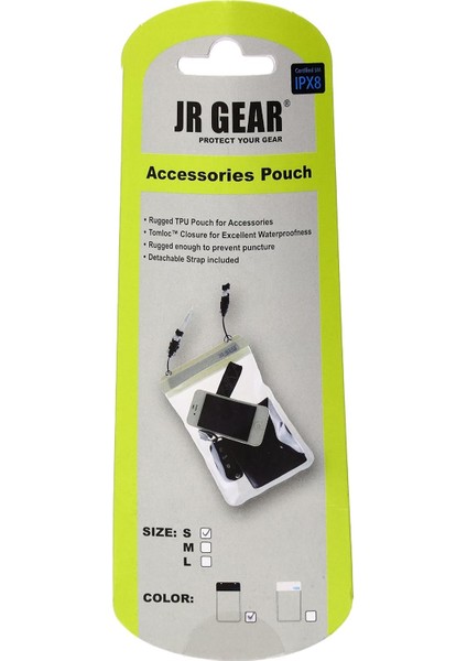 Gear Unisex Su Geçirmez Çanta Aksesuar Kılıfı, Siyah, Tek Beden, S, M, L Veya Xl