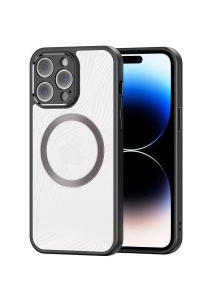 iPhone 14 Pro Max Uyumlu Premium Buzlu Sert Kamera Koruyuculu Kılıf, Parmaz Izi Kalmaz Kılıf