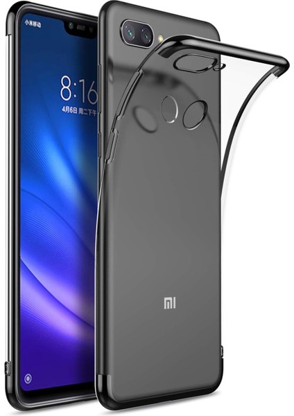 Xiaomi Mi 8 Lite Kılıf Skyfall Transparent Clear Siyah