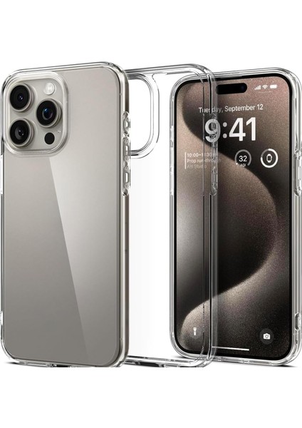 iPhone 15 Pro Max Uyumlu Şeffaf Kılıf 15 Pro Max (6.7') Şeffaf Silikon 0.2mm Clear Kılıf, Transparent iPhone 15 Pro Max Kılıfı Şeffaf