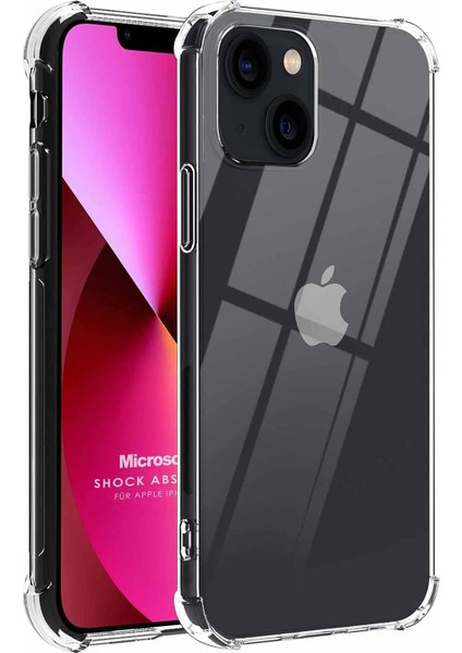 Apple iPhone 13 Mini Için Kılıf Shock Absorbing Şeffaf [iphone 13 Mini ile Uyumlu Kılıf - Şeffaf]
