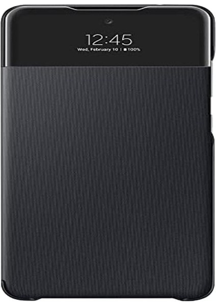 S View Wallet Akıllı Telefon Kılıfı EF-EA575 Galaxy A72 Için, Cep Telefonu Kılıfı, Darbeye Dayanıklı, Koruma Kılıfı, Entegre Pencere, Siyah