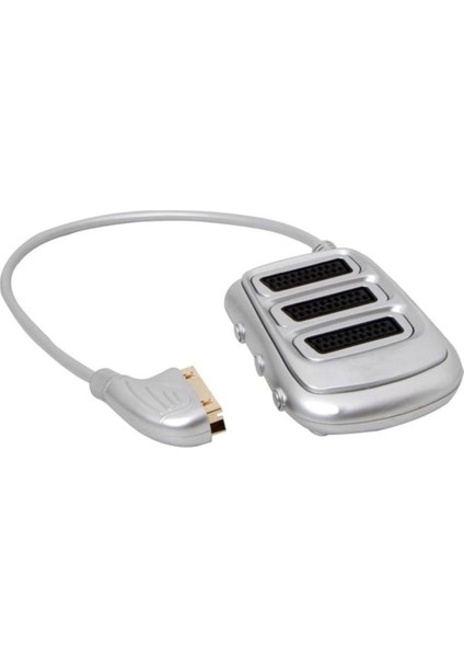 SLX-SC33 Scart To 3 Scart Çoklayıcı Gümüş Nikel Uçlu Kablo