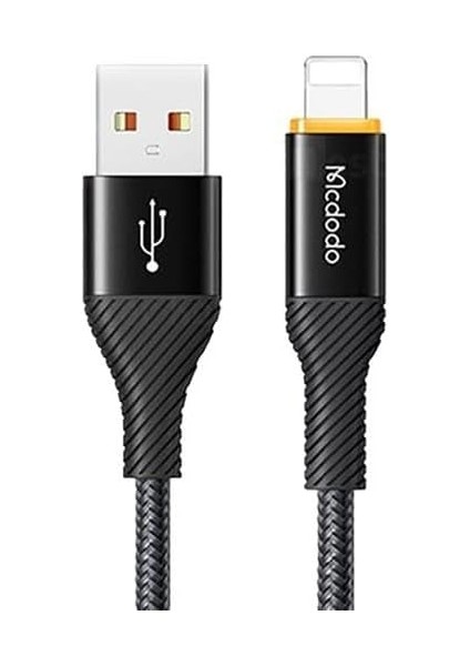 CA-2370 Iphone 3A Power Off Hızlı Data Şarj Kablo 1.2m-Siyah