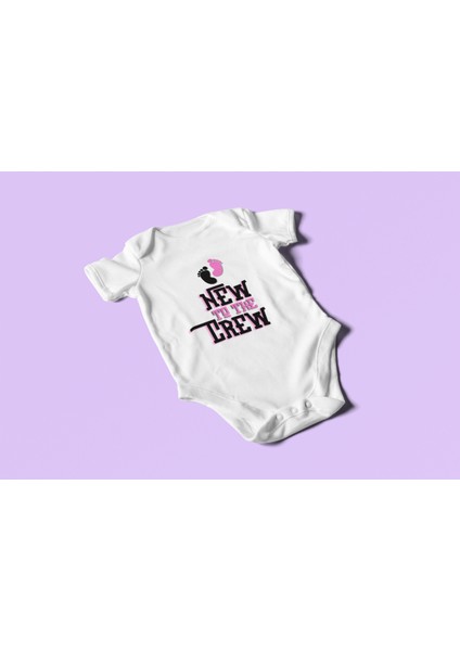New To The Crew Bebek Body Kısa Kollu Badi Çıtçıtlı Zıbın Organik %100 Pamuk modelleri