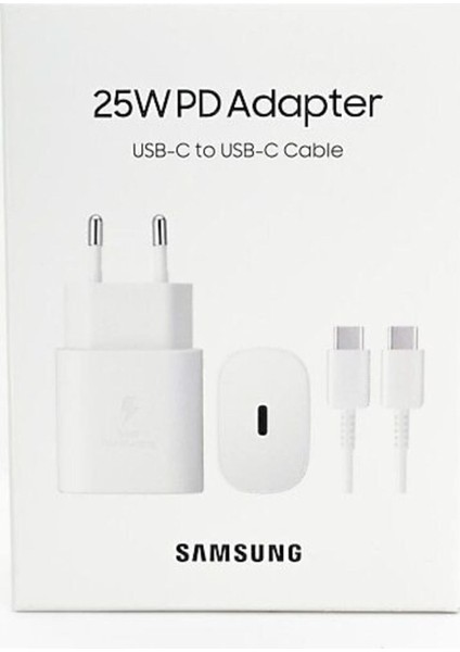 25W Type-C Sarj Seti / Orjinal Adaptör + Kablo ( Türkiye Garantili)