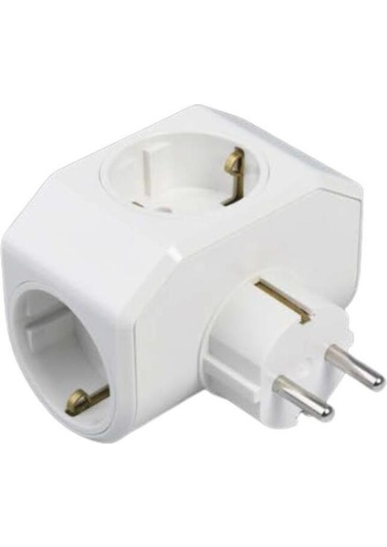 3lü Fiş-Priz Beyaz Yonca Plus 90303003
