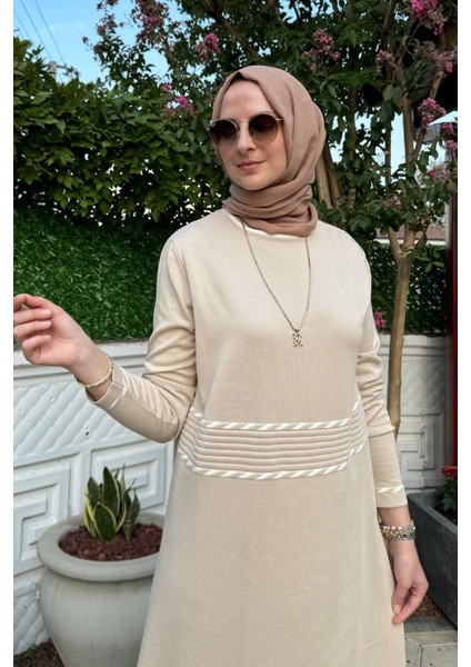 Samanyolu Taş Triko Elbise