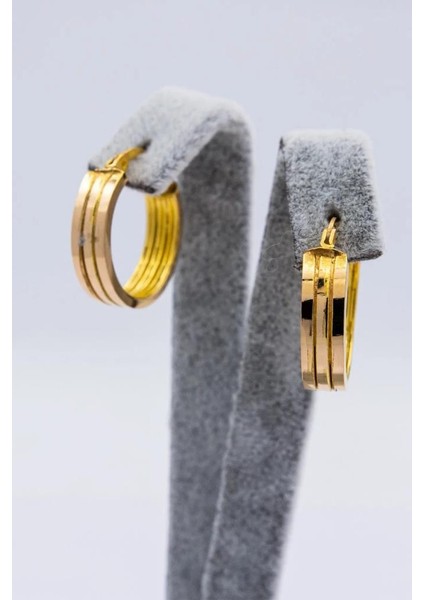 22 Ayar Altın Kalemli Halka Küpe fiyatları