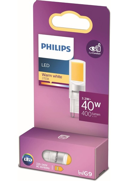 LED 40W G9 Sarı Işık Dim Edilmez Ampul