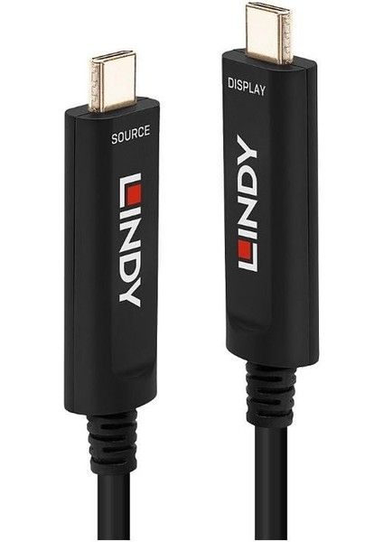 5m Fibre Optic Hybrid USB Type C Cable, Audio / Video Only