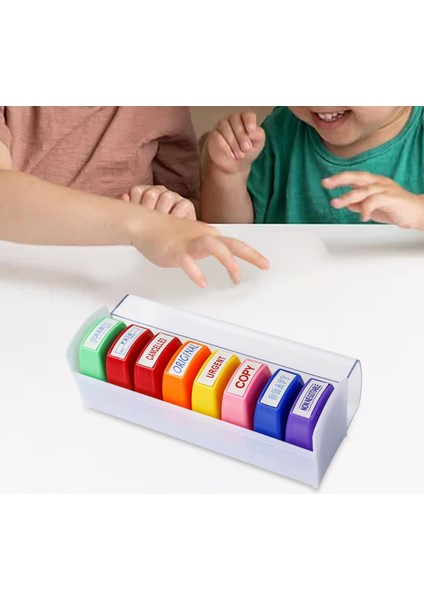 8 Damgası Tepsili Kağıt Işi Damgaları Kendinden Önceden Ş Çok 18CMX6CMX5CM (Yurt Dışından) indirimleri