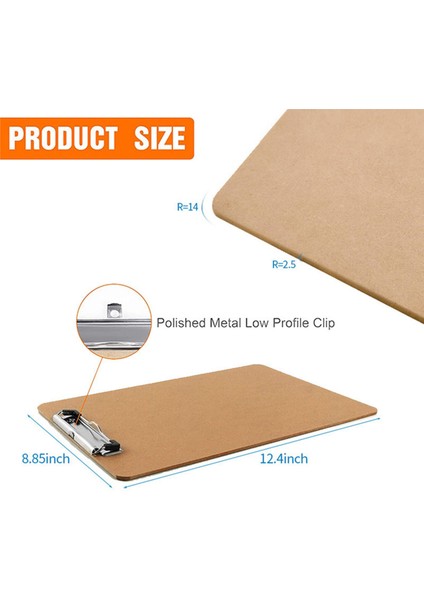 Öğrencileri Kadınlar Için Düşük Profilli Klipsli 6x A4 Pano (Yurt Dışından) fırsatları