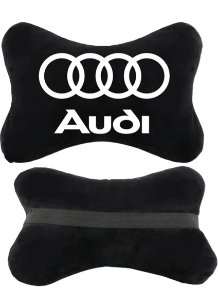 2'Li Araba Yastığı Audi Siyah