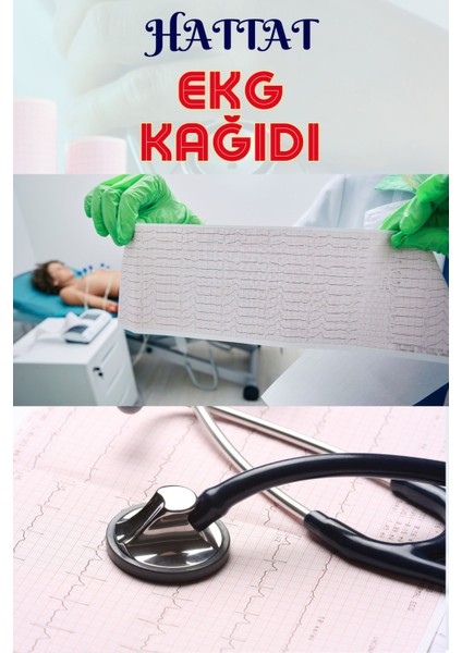 60 Adet Rulo Ekg Ecg 210mmx30metre Tam Metrajlı Yüksek Kaliteli Hassas Karelajlı Rulo Termal Kağıt