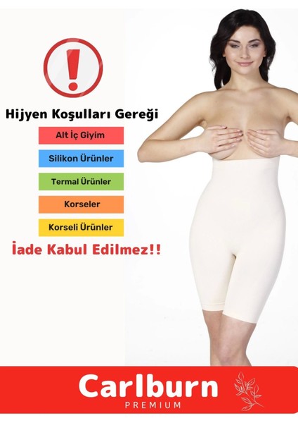 Özel Üretim Yüksek Bel Kaydırmaz Iz Göstermeyen Sıkılaştırıcı Karın Toparlayıcı Slip Korse