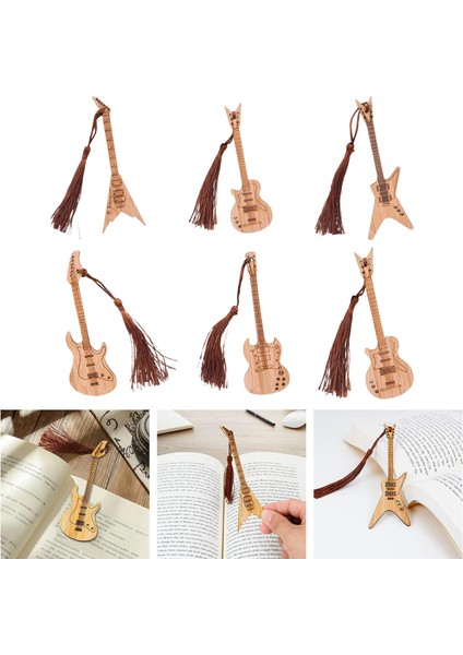 6x Püsküllü Bas I Kırtasiye Klipsli Ahşap Ayraç (Yurt Dışından) indirimleri