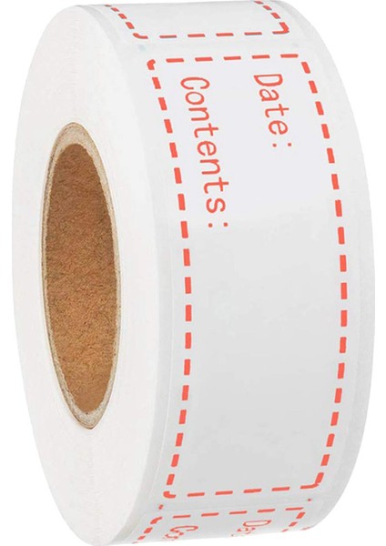 500X Gıda Depolama Kağıdı Etiketi Için Kendinden Yapışkanlı Kırmızı (Yurt Dışından) fiyatları