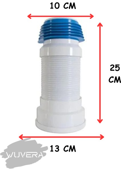 Körüklü Klozet Kadası (Telli) 100'lük - 25-50 cm