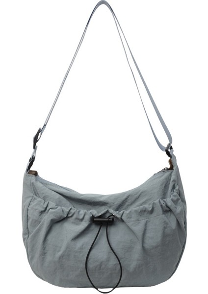 Yeaın Çapraz Askılı Çanta Taşınabilir Yüksek Kaliteli Kanvas Malzeme Basit ve Orta Boy, Mavi (Yurt Dışından)