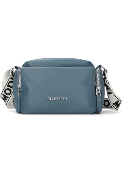 Yeaın Çapraz Askılı Çanta Taşınabilir Hafif ve Nefes Alabilen Naylon Malzeme Basit Düz Renk Şık ve Nötr Stil Temizlenmesi Kolay, Mavi (Yurt Dışından)