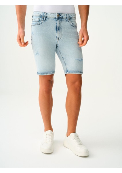 Slim Fit Erkek Şort