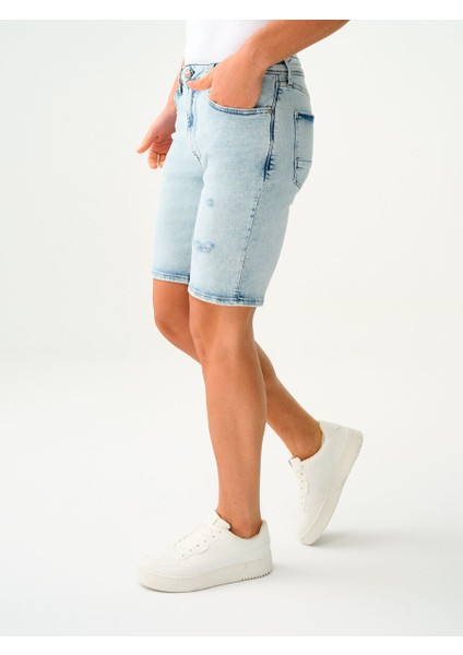 Slim Fit Erkek Şort