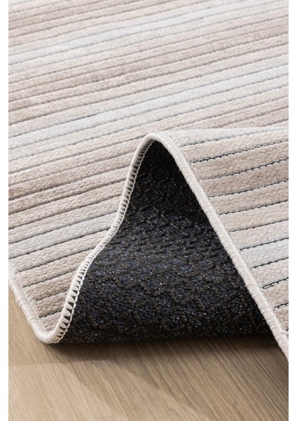 Stripe Krem Kilim Kaymaz Taban Salon Oturma Odası Antre Halısı 33014A modelleri