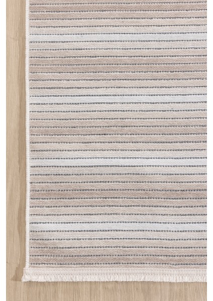 Stripe Krem Kilim Kaymaz Taban Salon Oturma Odası Antre Halısı 33014A fırsatları
