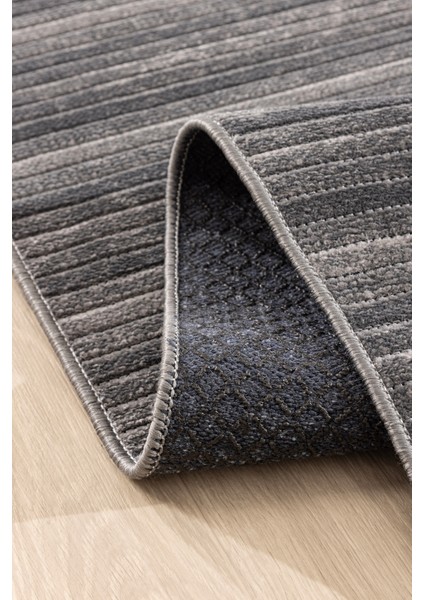 Stripe Antrasit Kilim Kaymaz Taban Salon Oturma Odası Antre Halısı 33010A modelleri
