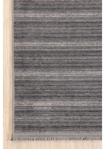 Stripe Antrasit Kilim Kaymaz Taban Salon Oturma Odası Antre Halısı 33010A fırsatları