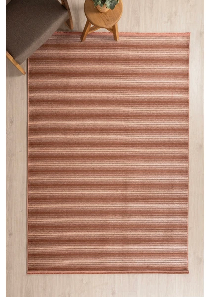 Koza Halı Stripe Terra Kilim Kaymaz Taban Salon Oturma Odası Antre Halısı 33012A