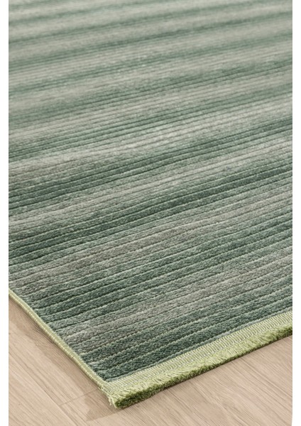 Stripe Yeşil Kilim Kaymaz Taban Salon Oturma Odası Antre Halısı 33011A indirimleri