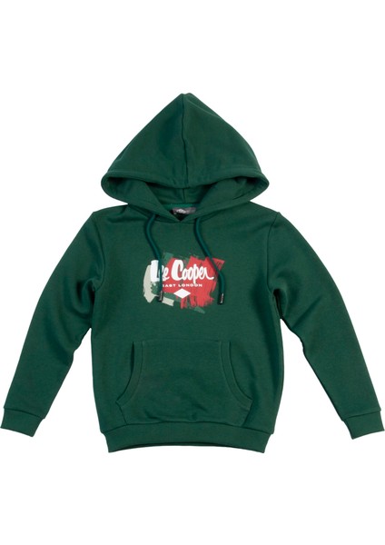 Brush Erkek Çocuk Kapüşonlu Sweatshirt Yeşil