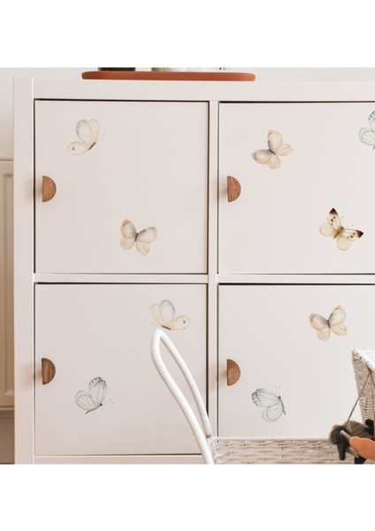 Renkli kelebekler çocuk odası duvar sticker, sevimli ve dekoratif aksesuar fiyatları
