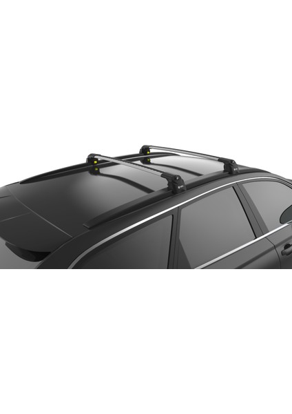 Barres De Toit ACE-2 Aluminium Noir - Compatible Cupra Formentor 2020-2024 - Porte-Bagages Ultra Résistant 75 Kg - Fixation Innovante Anti-Corrosion