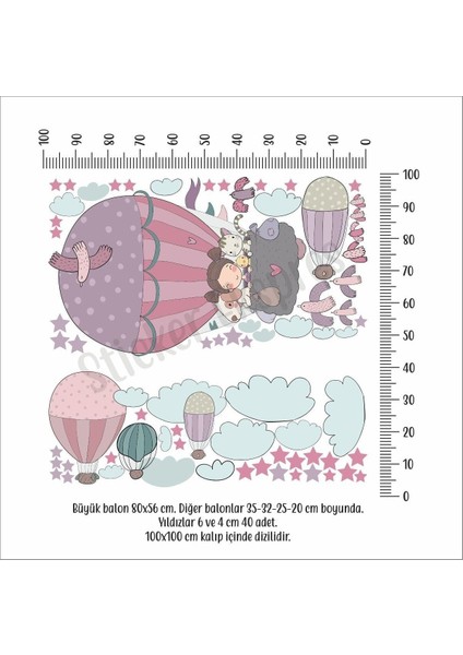 Neşeli ve renkli çocuk odası duvar sticker seti, eğlenceli dekorasyon! fiyatları